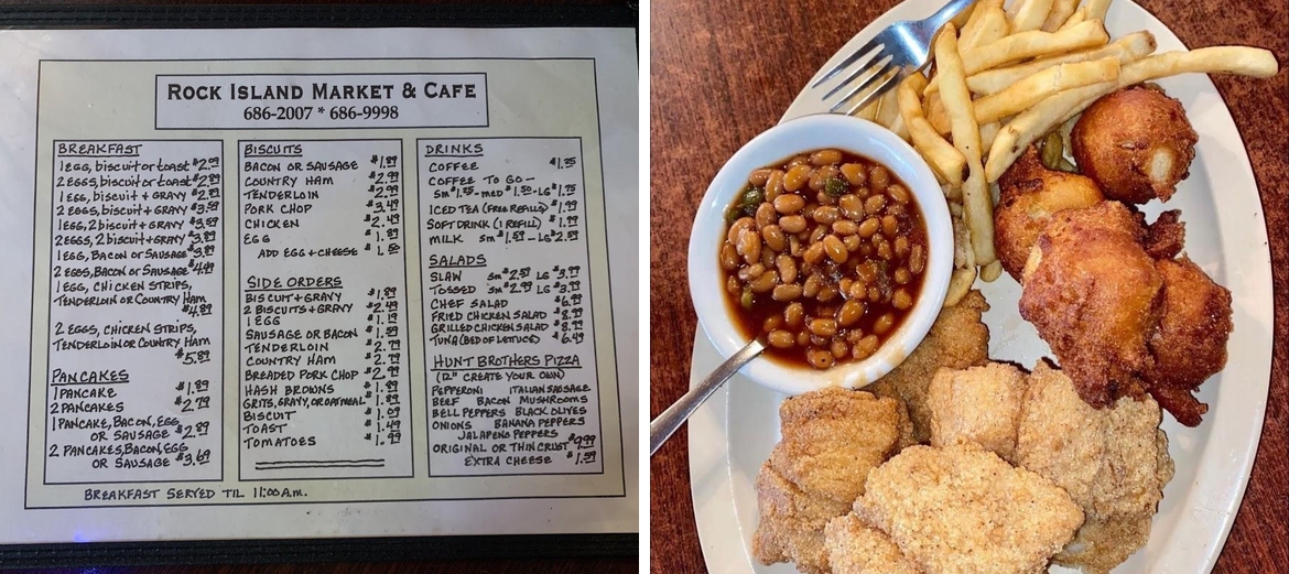 ROCK ISLAND MARKET Menu