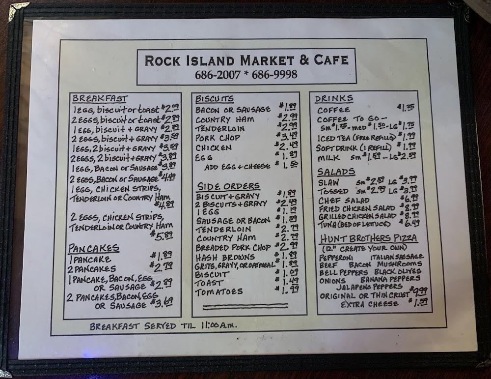 ROCK ISLAND MARKET Menu image 1